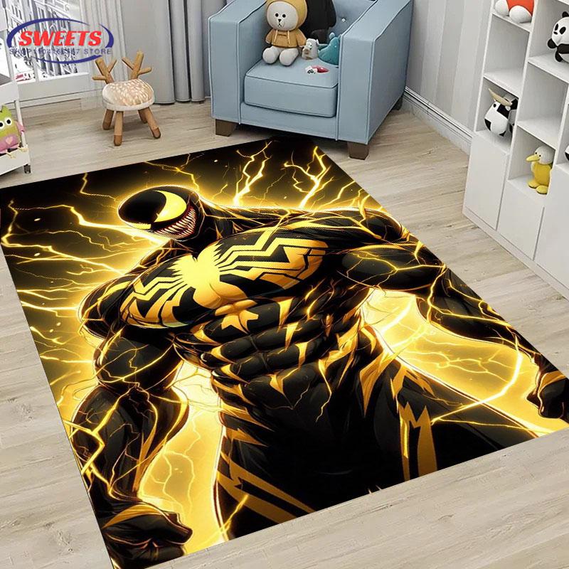 Neuankömmling V-VEN0M Teppich, Haushaltsartikel für Wohnzimmer und Schlafzimmer, Sofamatten für Kinderzimmer, Fußmatte Boden Anti-Rutsch Teppich, Geschenk