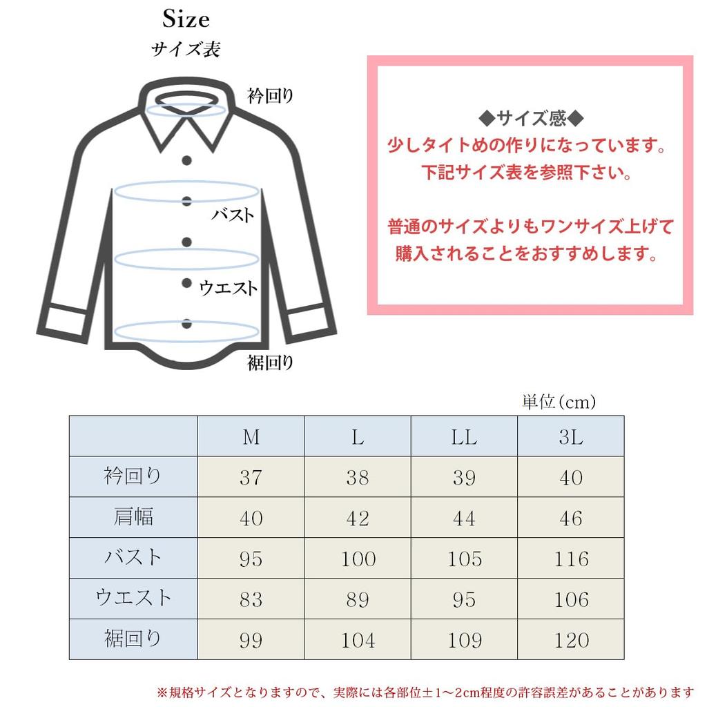 Dress Long Size L [PARIS 16e] Women's 3-Piece Shirt/Blouse Set, Sleeve, White, Office/Business Shirt, Wrinkle-Resistant, Piping,