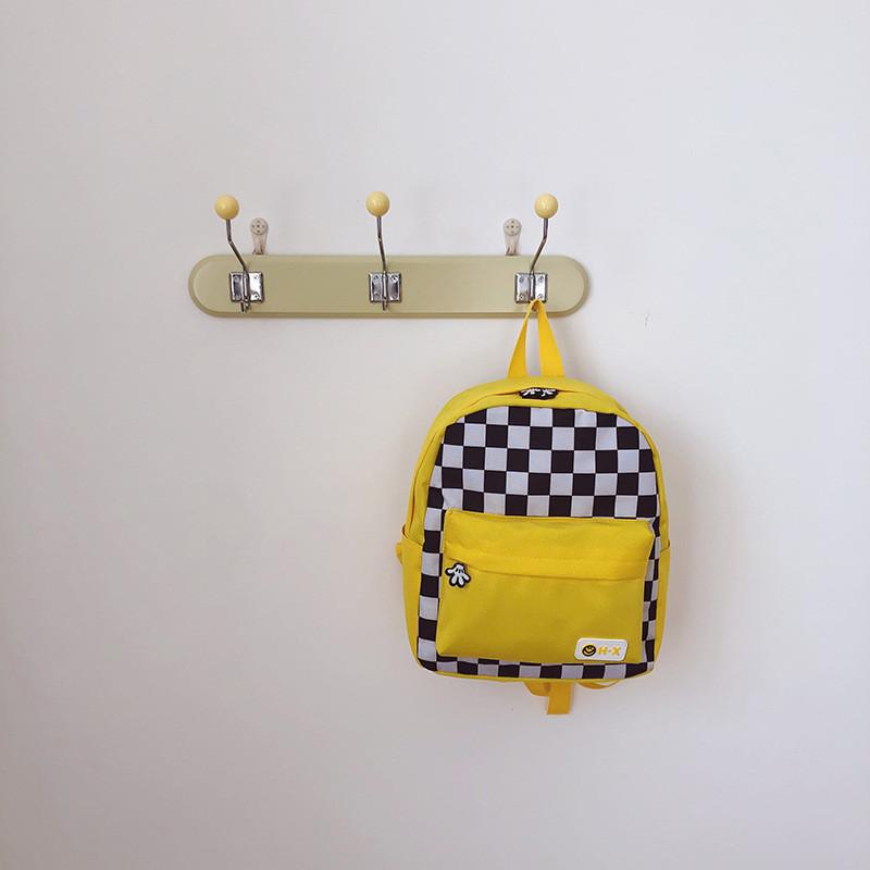 Adorable 2022 Trendy Plaid Children's Backpack For Kindergarten Boys And Girls