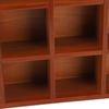 Decorative Wood Desktop Organizer Adjustable Shelves Wall Storage Rack  Office