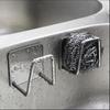 Kitchen Sponges Holder Stainless Steel Sink Shelf Adhesive Holders Drain Drying Rack Wall Hooks