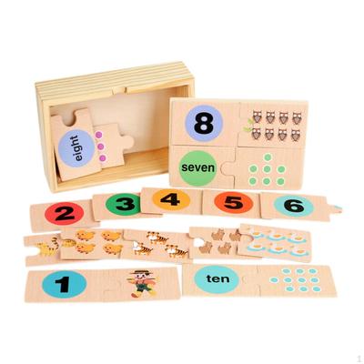 Number Puzzle Math Manipulatives,Homeschool Supplies,Matching Games Gifts,Math for Kids