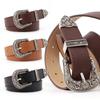 PU Leather Belt Vintage Carved Metal Buckle Design Belt for Men Women Hip Hop Style Fashion Accessories Suitable for Jeans Belt