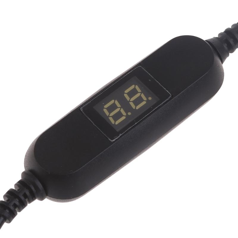 USB C Type C 5V To 1.2V 3V 4.5V 6V 7.5V 9V 12V 2.5mm/3.5mm/4.0mm/5.5mm Adjustable Voltage Cable Step Up Down Converter Cord