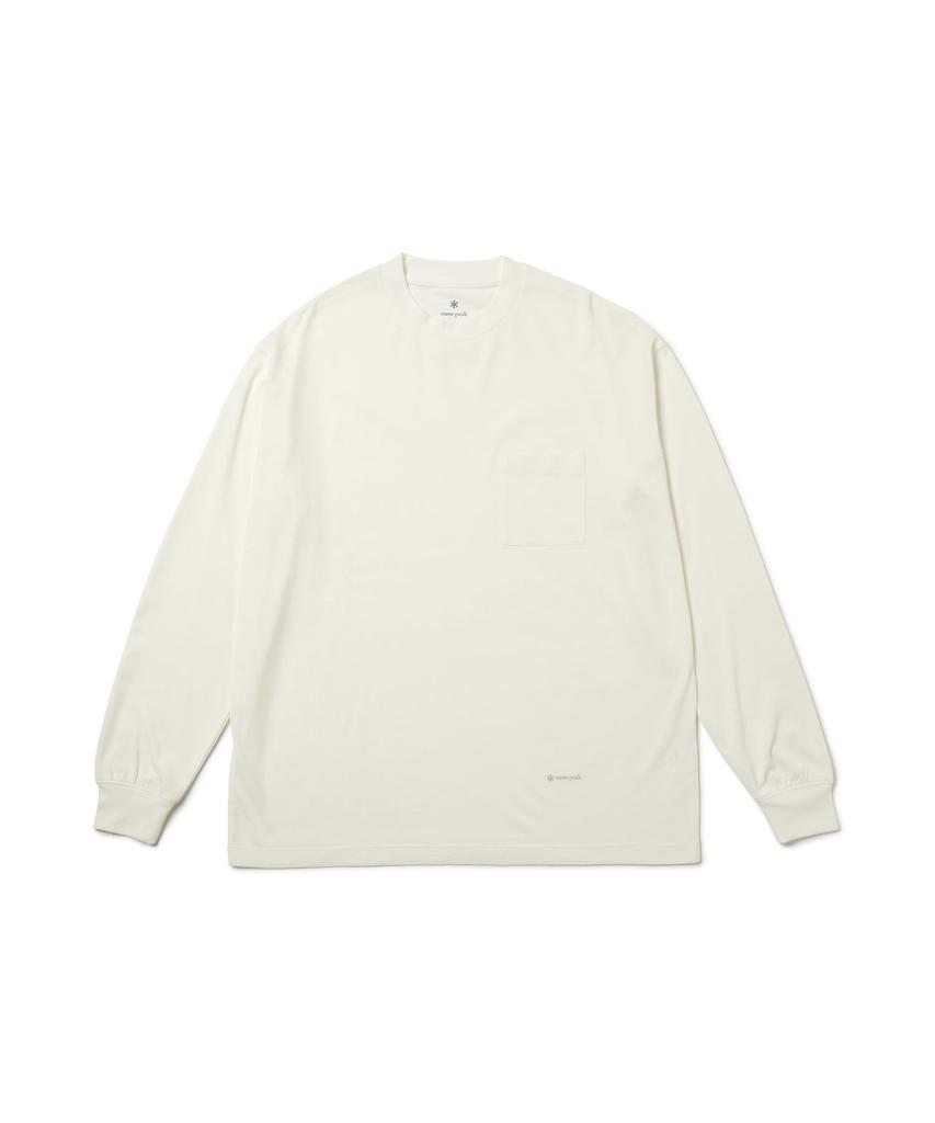 Snow Peak Hybrid Wool Mesh Cut and Long and Size ECRU L/S T-Shirt SW-25AU017, Sew, Sleeve, Men's Women's, M,