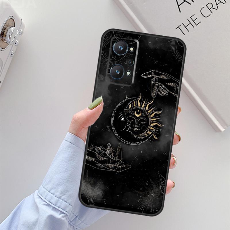 Crescent Moon Sun For Realme C61 C75 C55 C51 C21Y C25S C67 C53 13 12 10 11 14 Pro Plus GT 6T 6 5 GT7 Pro Case