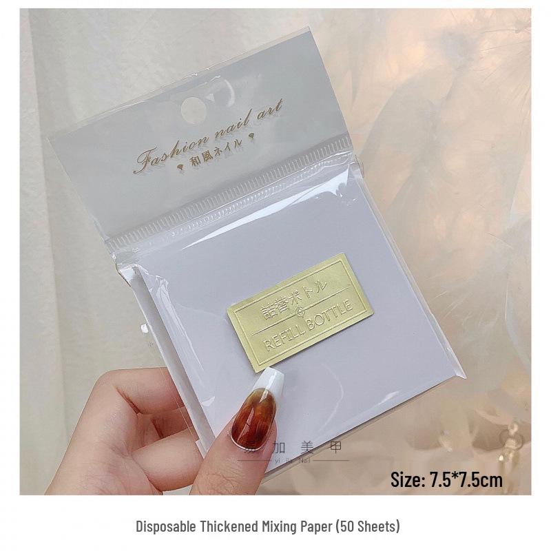 

Thickened Disposable Nail Art Color Mixing Paper Palette for Gel Painting