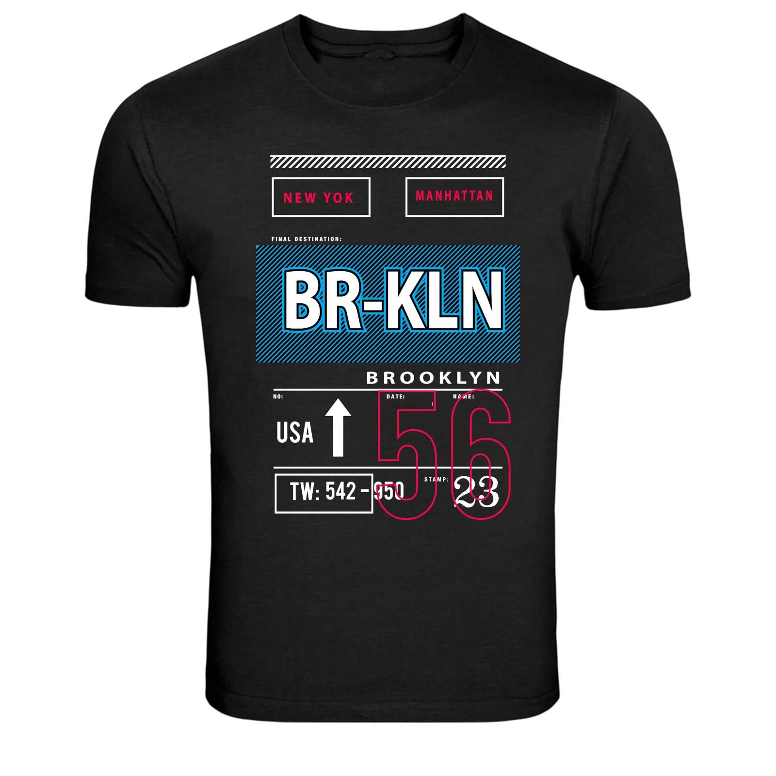 New York BRKLN Bronx Brooklyn Urban Graphic T-Shirt 4XL