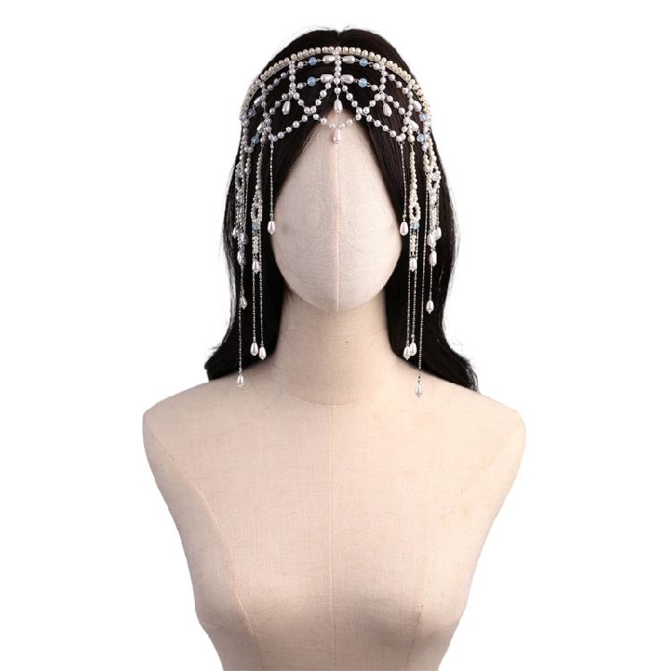 

Sophisticated Wedding Hair Chain with Imitation Pearls Elegant Headbands Ergonomic Design Fashion Headpiece for Women 1