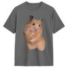Cute Hamster Meme 100 Cotton T Shirt For Unisex Beach Streetwear Tshirts O Neck Harajuku Tee Shirt Plus Size Pattern Clothing