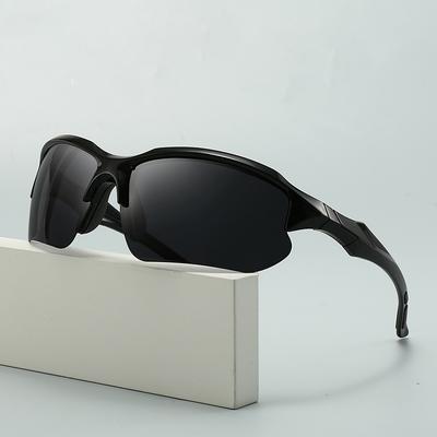 Neue Sport-Halbrahmen-Polarisationssonnenbrille für Herren, Radfahren, Laufen, Angeln, Sonnenbrille, Leichte Brille 3247