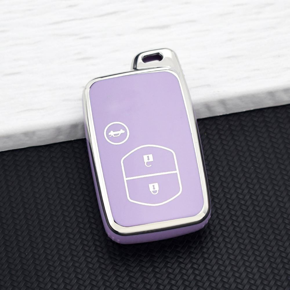 TPU Car Key Case Cover for Toyota Prius 30 Alpha Aqua Land Cruiser Auris for Lexus LC 200 2/3/4 Buttons Remote Holder Key Chain