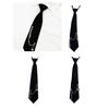 PreTied Women Necktie With Quick Zipper Design Fashion 2000s Punk Chain Decors Neck Tie For Business Event Gathering