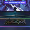 AMZ Hot Sale 60% Mechanical Keyboard 61 Keys 60 Percent RGB LED Backlit Teclado Gamer Wired Gaming Keyboard for Laptop Computer