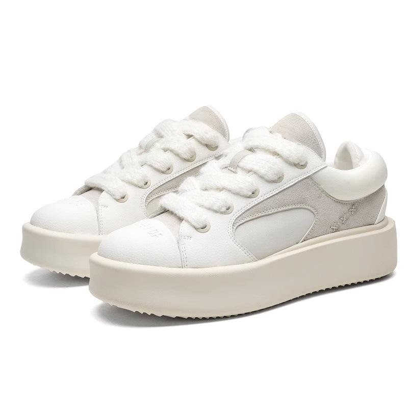 

Muffin platform love board shoes women s 2025 new fashion versatile small height increase casual sports board shoes 40 серый