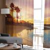 Alcudia Majorca At Sunset On The Beach Mallorca Balearic Islands Tulle Sheer Curtains for Living Room Voile Organza Curtain