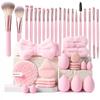 Makeup Brush Kit Makeup Brush Cosmetic Contour for Daily Foundation 40-Piece Set, Tools, Brushes, Applicators, Women, Travel, Beginners, Amateurs,