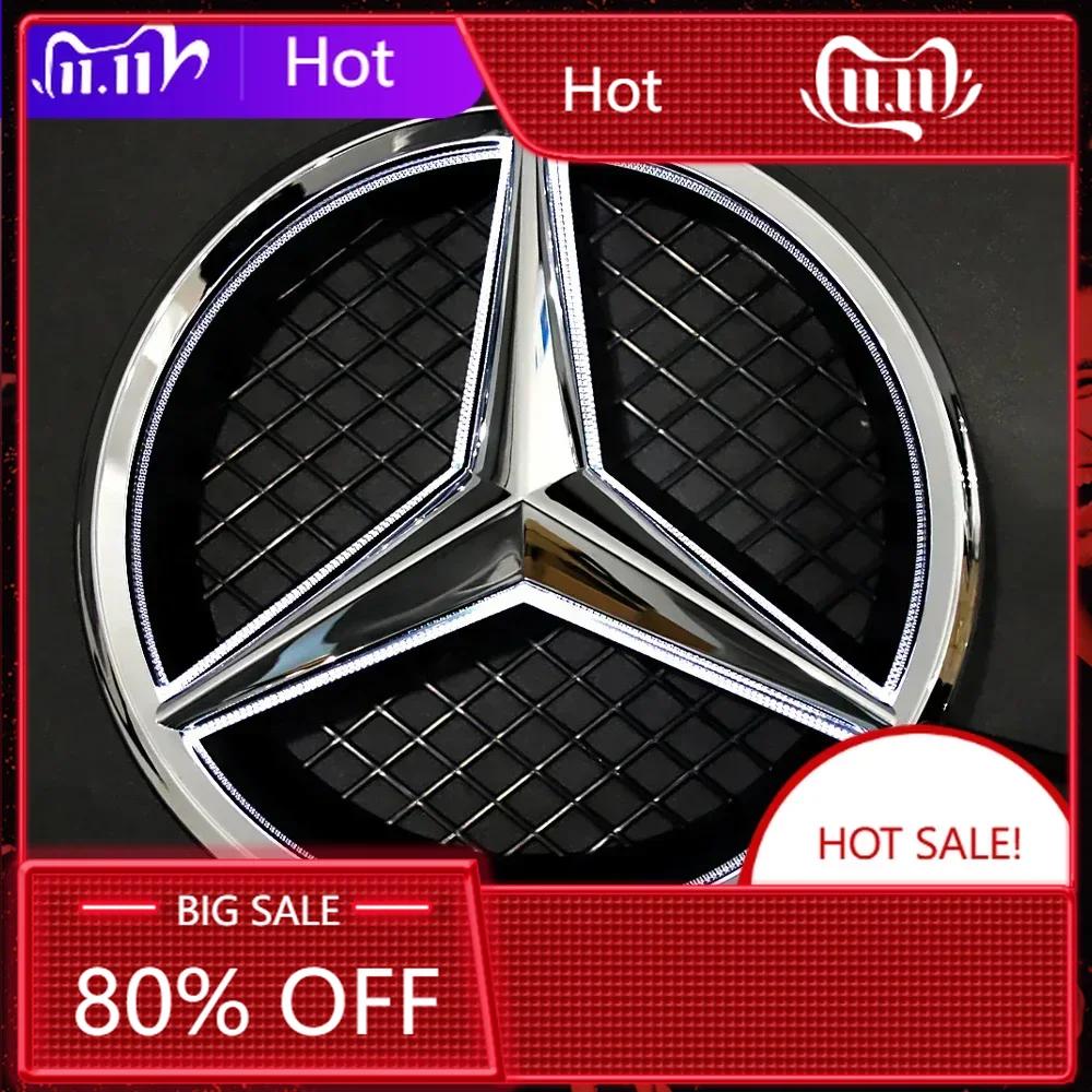 For Mercedes Benz For Mercedes Benz W205 W218 W207 W176 W212 Car Front Grill Logo Light Mirror Face LED Badge Emblem Luminous De