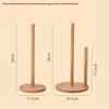 Wood  Durable Anti-Skid Tissue Vertical Stand Rack Hook For Kitchens Bathrooms Living Rooms Restaurant