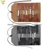 Portable Leather Tool Roll Bag for Auto Repair and Plumbing