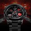 SVJ Men's Wheel Watch: Cross-border Bestseller with 3D Hollow Design & Car Mod Brake Caliper