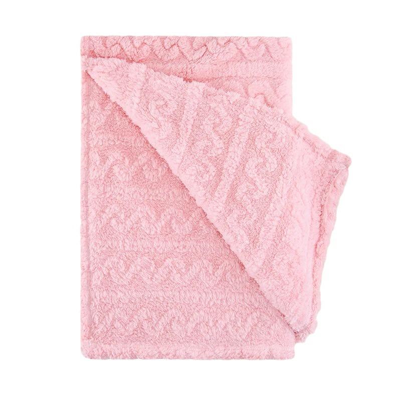 Double-Sided Fleece Newborn Swaddle Blanket - Thick, Absorbent, and Soft