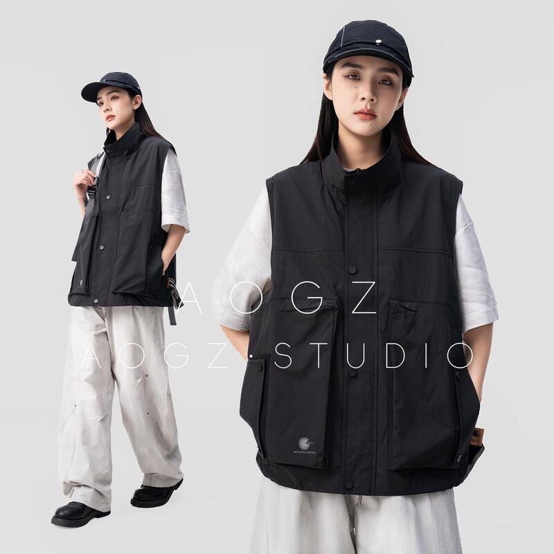 AOGZ Unisex Hooded Workwear Vest L