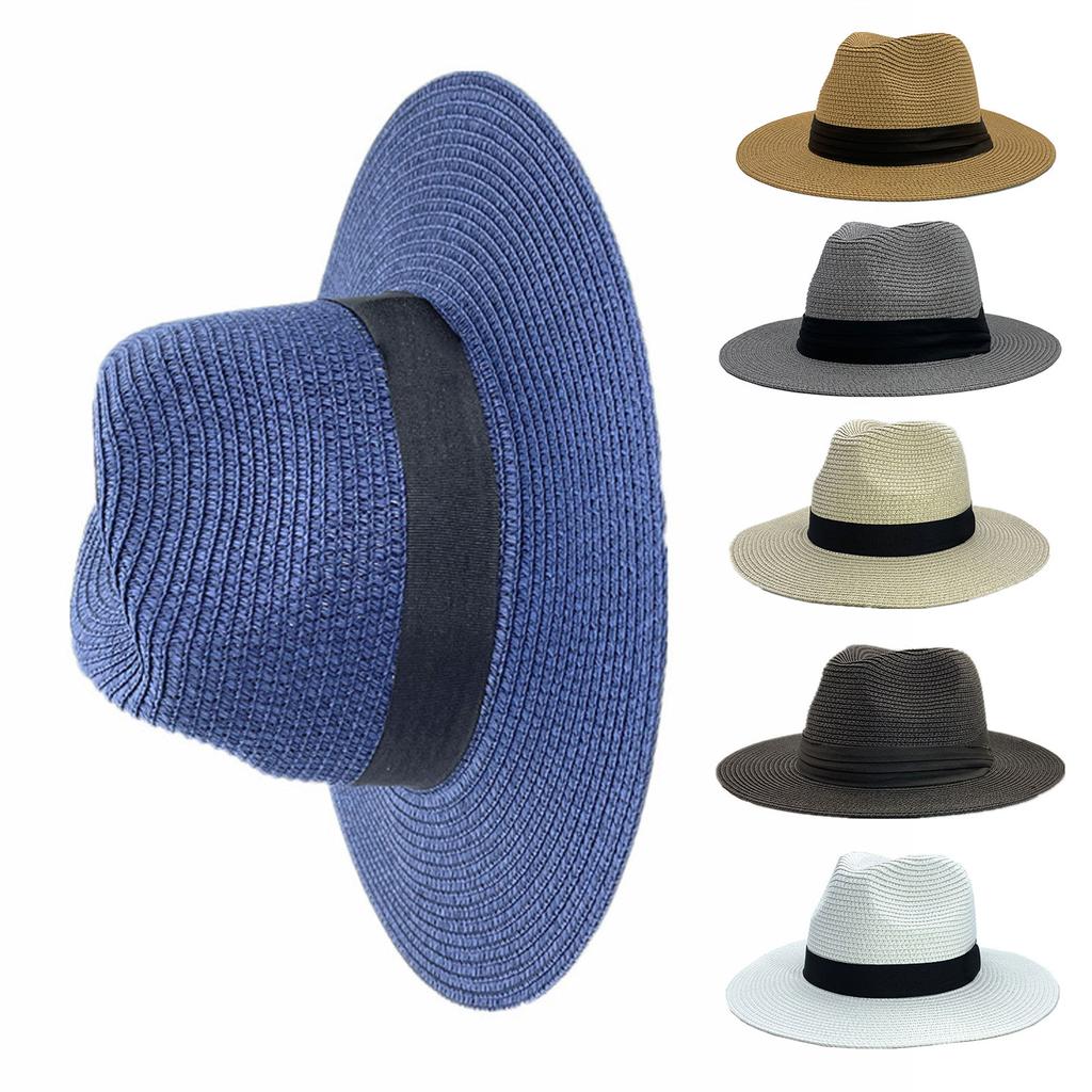 Manual Crochets Sunshades Straw Hat Ladies Anti-uv Fisherman Sandy Straw Weaving Hat Seaside On Summer Travel Sun Hat