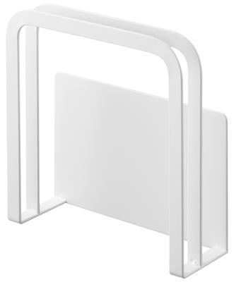 Yamazaki Jitsugyo 3491 Magnetic Cutting Board Holder White X D5 X H14cm Plate Cutting Board Stand Cutting Board Storage Floating Storage Approx. W13.5