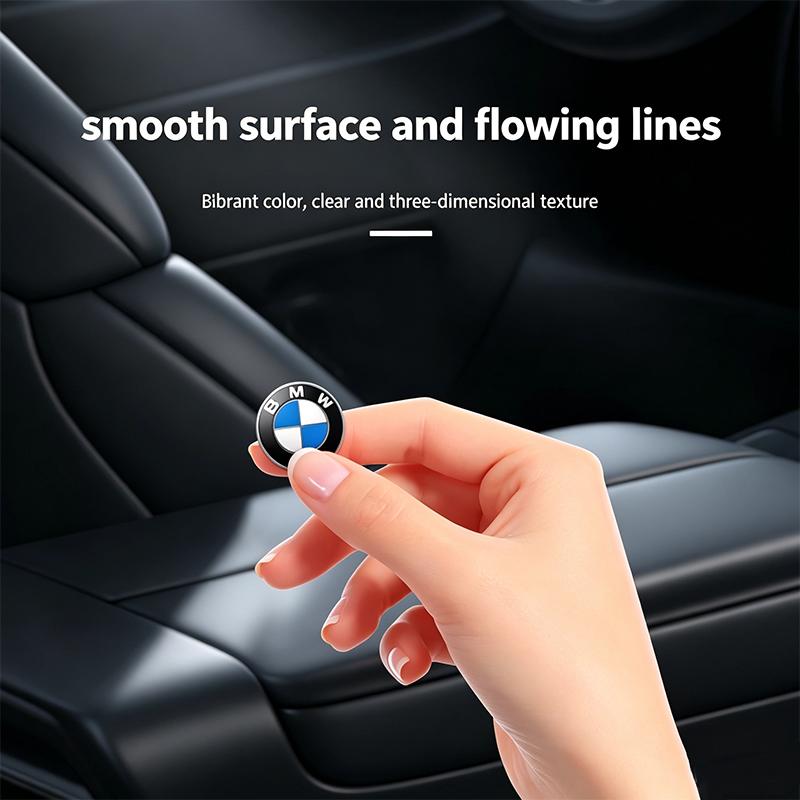 JYPK6 BMW Car Remote Key Emblem Sticker Aluminum Keys Decoration Decal For BMW M E46 E90 E60 F30 F10 E39 E36 F20 G30 G20 E87 E92 X1 X2