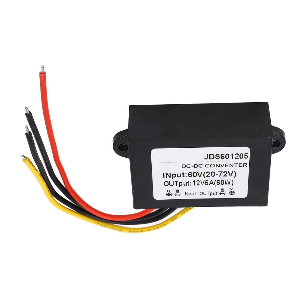 DC to DC Conventer Buck Adjustable 60V(20?72V) to 12V 5A PP Shell Epoxy Resin Power Supplies