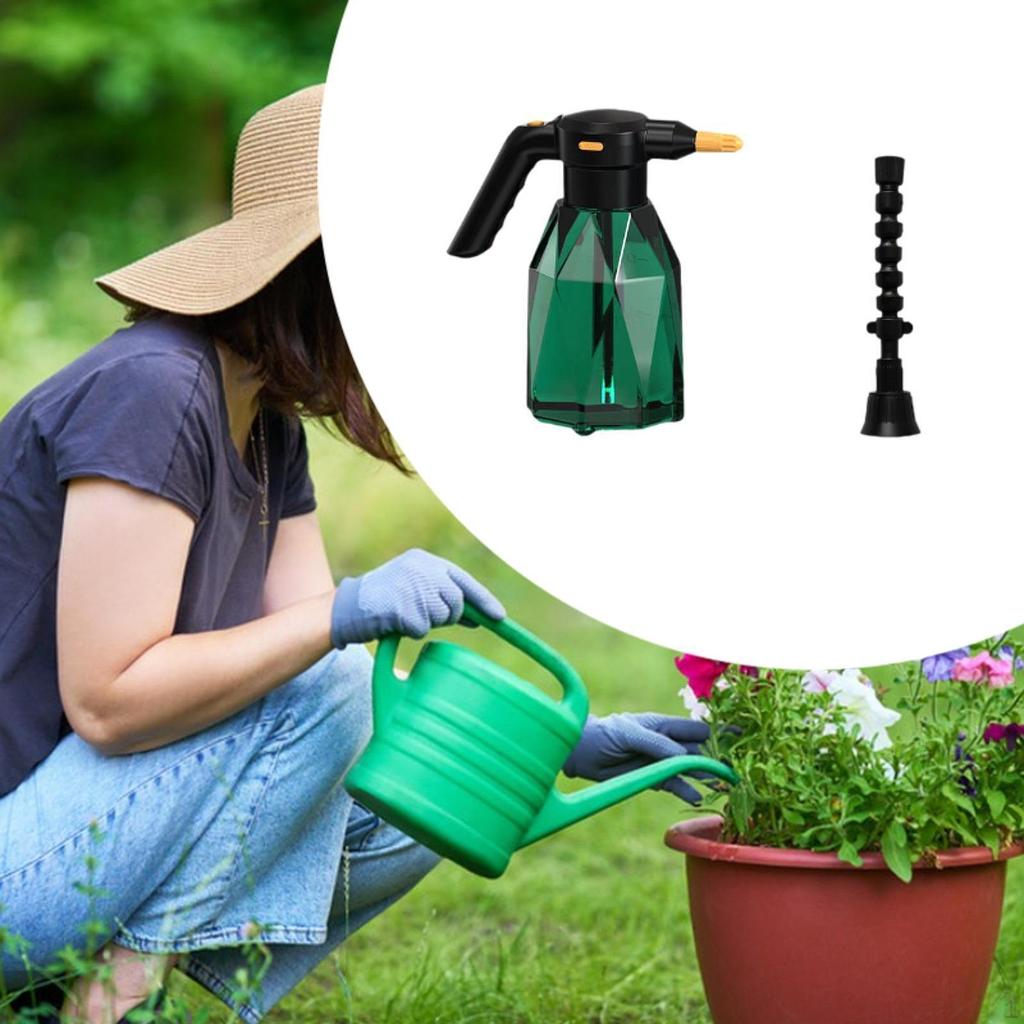 2 Liter Electric Spray Bottle Car Wash with Adjustable Nozzle USB Rechargeable for Garden Cleaning