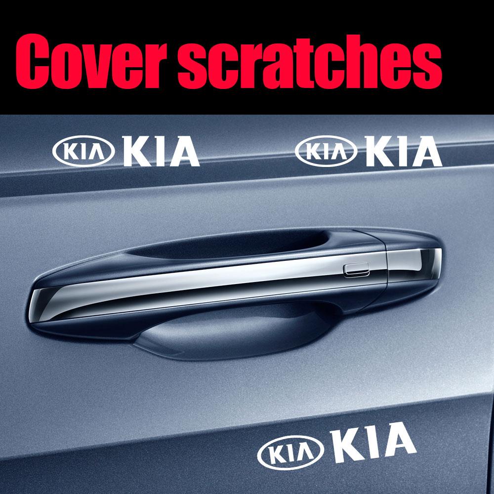 Confezione da 4 Stemmi per Auto Decorazioni per la Carrozzeria Adesivi Styling Auto Decalcomanie Decorazione Esterna per Kia Sportage Ceed Picanto Rio ProCeed Niro