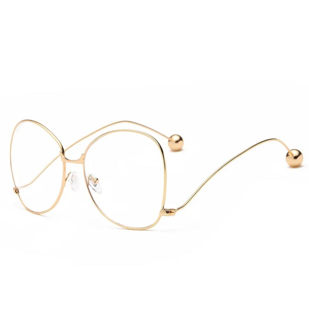 New Hot Frame Classic Clear Glasses Gold Frame Vintage Sunglass Women Men Optical UV400 Aviation Eyeglass Transparent Clear