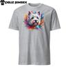 Colorful West Highland White Terrier Unisex T-Shirt: Vibrant Dog Design!