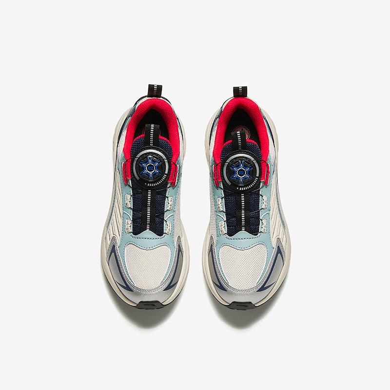 Anta Kids Exploration Synthetic Leather Fabric Comfortable Non-Slip Wear-Resistant Low-Top Running Shoes Kids Running Shoes A12435528-1