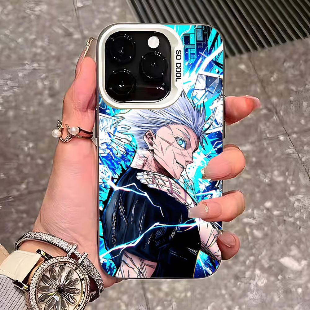 Custodia Cool per Telefono Jujutsu Satoru Gojo Per IPhone 17 Pro Max 16 15 14 13 11 12 Mini Xs Xr 8 Plus Se Colore Argento Cover