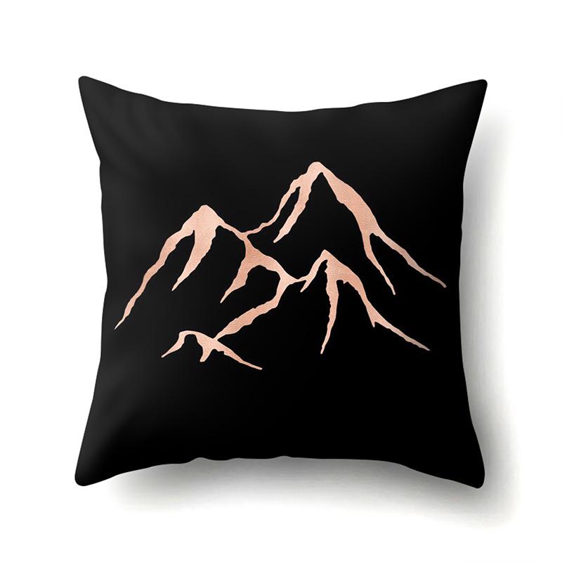 Polyester Pillow Case Automobile Decoration Home Printed Pillow Case Waist Cushion Cover Car Cushion Head Cushion Cover