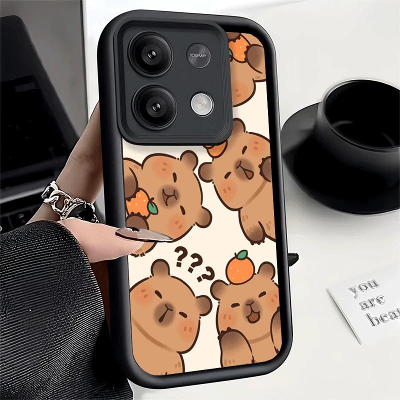 Funny Capybara Cartoon Cute Soft Phone Case for Xiaomi Poco X7 X6 X5 Pro X4 Gt X3 F7 Ultra M8 M7 Redmi 15C 15 14C 13 13C 12 12C