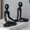 Denker Statue Sammlerstück Harz Abstrakte Kunst Skulptur Schreibtisch Ornamente Weihnachtsgeschenke Heimdeko Für Büro Arbeitszimmer Regal