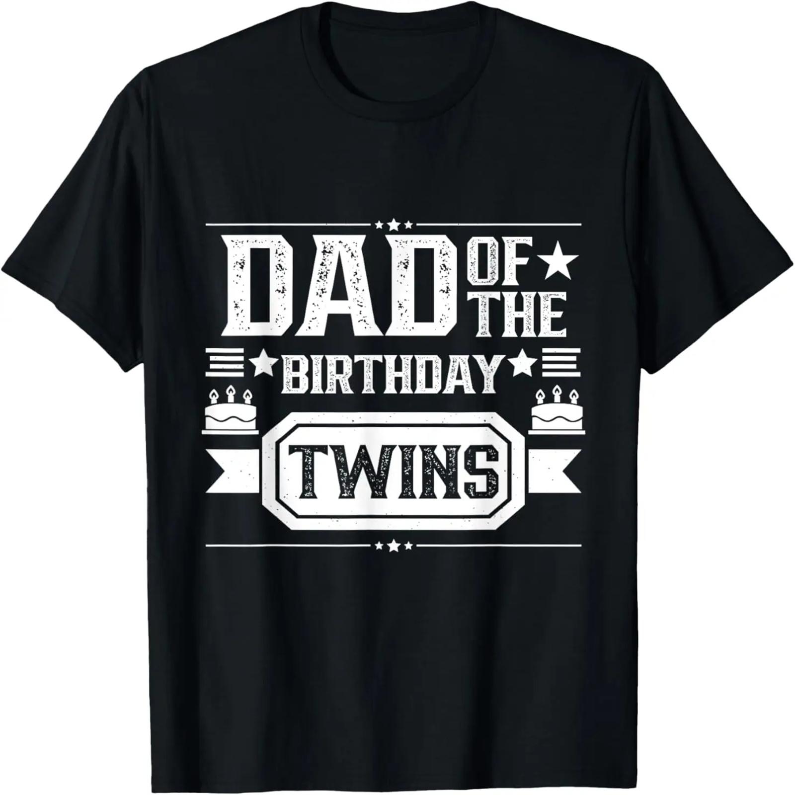 

Dad Of The Birthday Twins Cute Twin Celebrate Father Daddy T-Shirt XXXXXL різнокольоровий