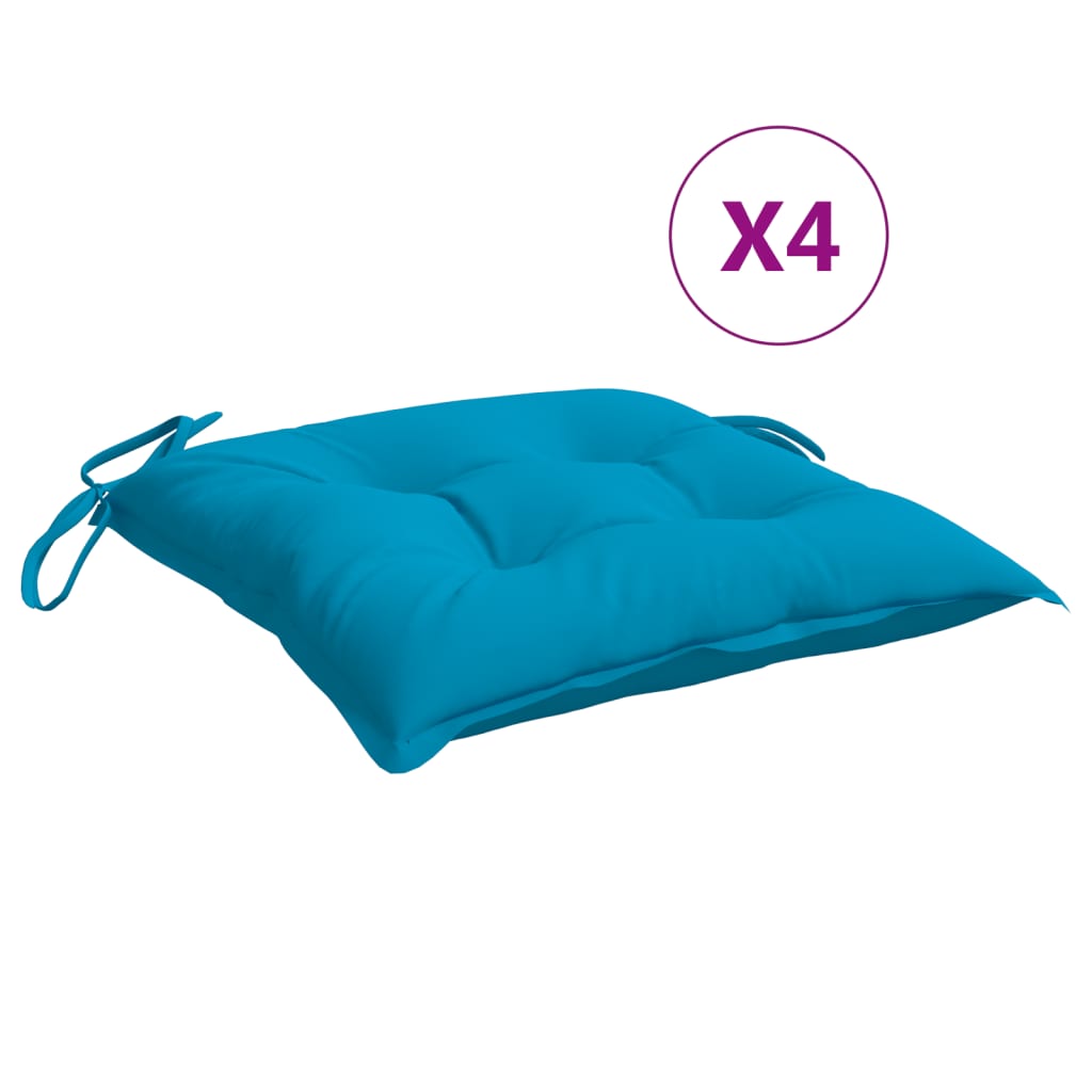 Pallet Cushions 4 pcs. Light Blue 50x50x7 cm Oxford Fabric