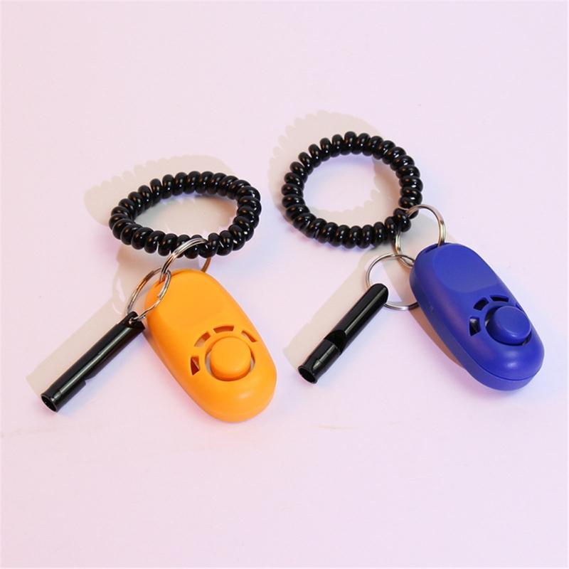 Pet Training Clickers Whistle with Keyring Dog Training Clickers Whistle Combo Perfect for Behavioral Training