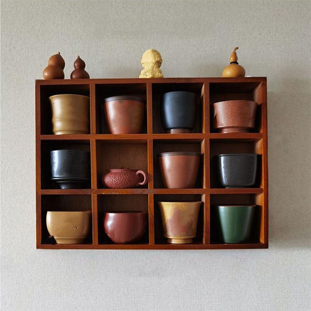 Decorative Tabletop Storage Organizer Solid Wood Wooden Storage Stationery Holder Office