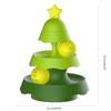 Christmas Tree Shape Cats Track Toy Interactive Toy Intelligence Training Amusements Plate Tower Cats Scratching Toy