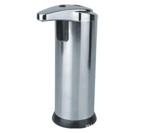 

Автоматический дозатор мыла с инфракрасным датчиком, держатель для жидкого мыла из нержавеющей стали, дозатор шампуня, насос для жидкой пены в ванной серебряный серый