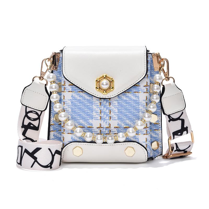 Markowy Projektant Mody Damska Torba Crossbody Dziewczęcy Słodki Portfel Księżniczki Klasyczna Torba na Ramię Letnia Perłowa Sieć Torba na Telefon