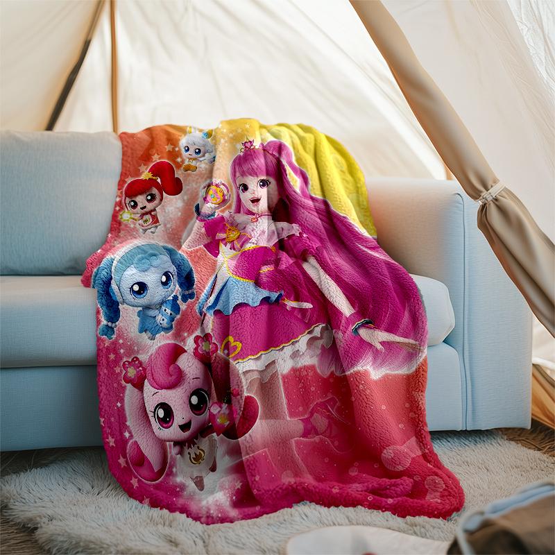 Twinkle Catch Teenieping Theme Printed Blanket - Perfect for Couch, Bed, Travel & Outdoor Use | Machine Washable, Cozy & Durable.