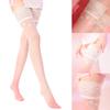 Thigh High Stockings with Antiskid Silicone Lace Top Silk Stays Up Pantyhose Women Over The Knee Socks Cosplays Costume