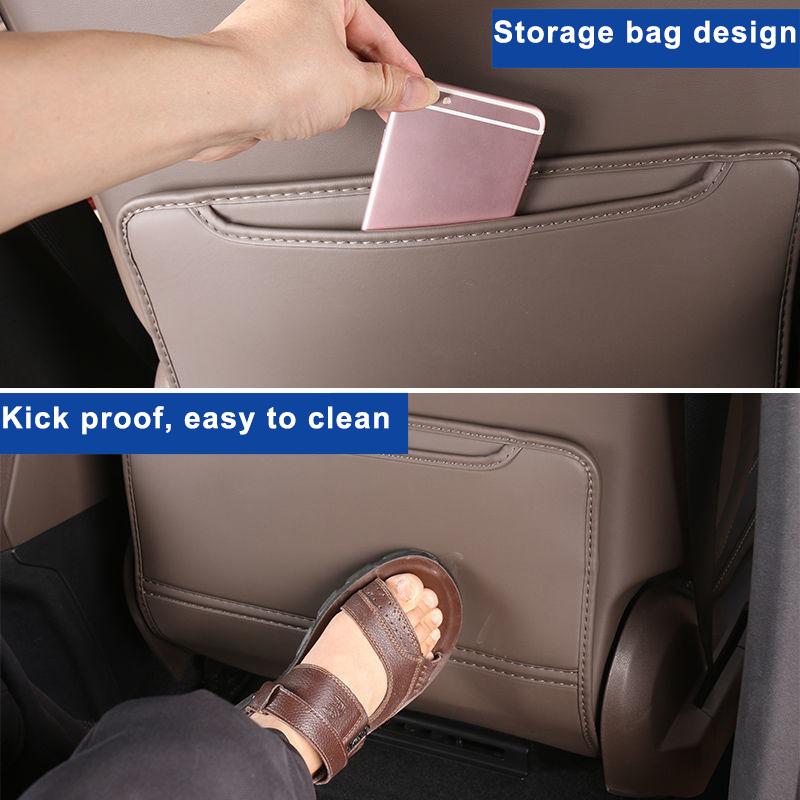 Car Seat Back Anti-Kick Pad Protector Cushion for BYD Han EV DMi 2020 2025 2025 2025 2025 2025 Anti-Dirty Mat Auto Accessories
